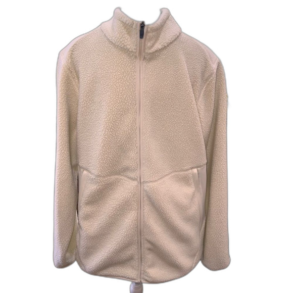 CUTS Polartec® Sherpa Full Zip Jacket XXL Cream Men’s | Tech Fleece Minimalist - Picture 4 of 10